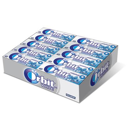 ORBIT BIELA ČERSTVEJ MÄTY Draże a&apos;10 30pcs Gumy