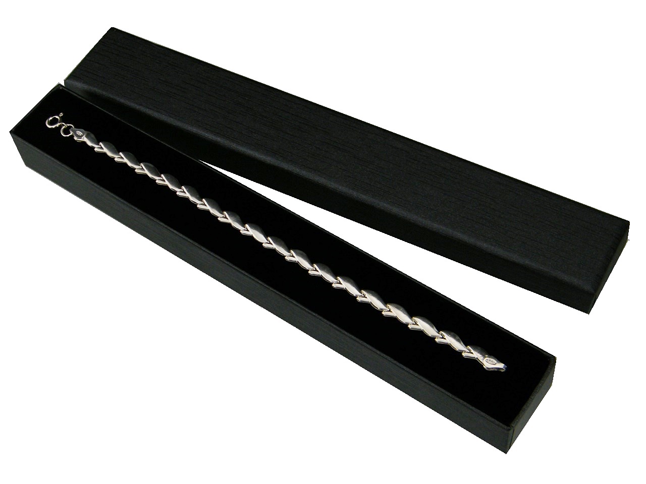 

Elegancka bransoletka srebrna próby 925 Hurt-detal