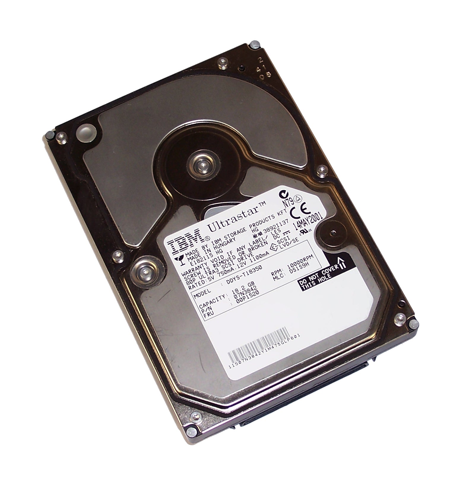 Scsi disk. Fru 00w1141. 18 ГБ