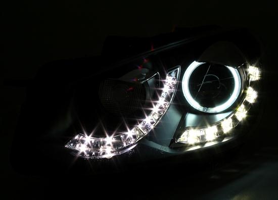 LAMPY CCFL ANGEL EYES VW GOLF 6 DRL CZARNE Typ samochodu Samochody osobowe