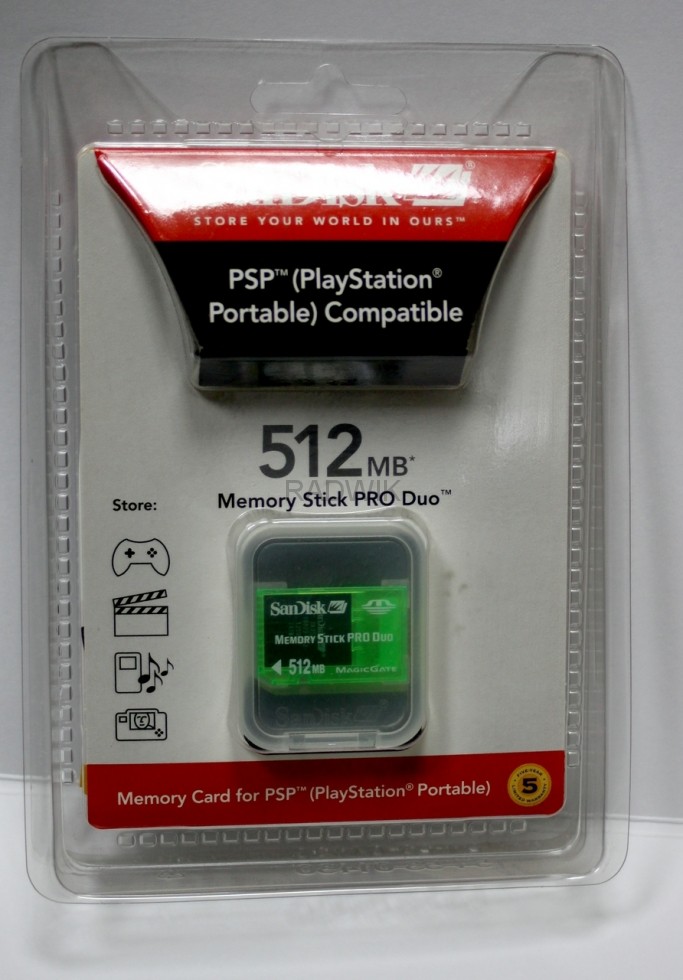 

Karta Sandisk Ms Memory Stick Pro Duo 512MB Wa-Wa