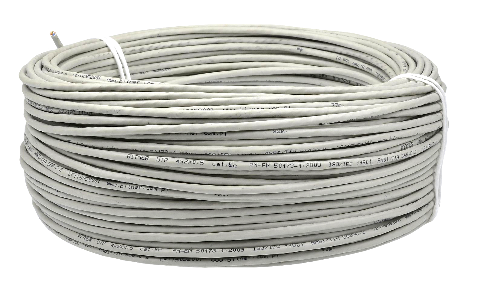 

Bitner Kabel skrętka drut Utp 5e 100% miedź 100m
