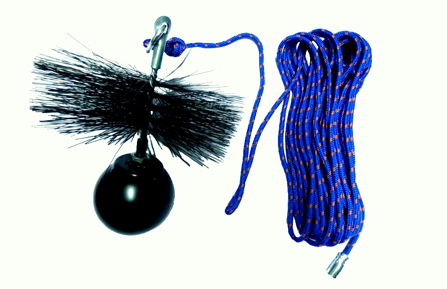 

Zestaw do czyszczenia komina, kula 1,3kg lina 15m