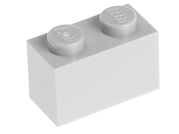 

Lego Klocek zwykły 1x2 3004 szary jasny 2 szt.