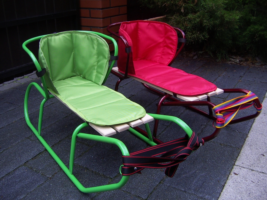 POLSKIE SANKI BASIC Z OPARCIEM I MATERACYKIEM ! Marka AXER