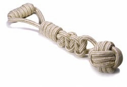 

Zabawka dla psa Natural Cotton- piłka z warkoczem