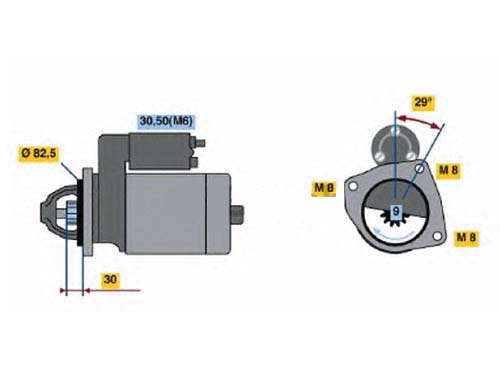ROZRUSZNIK IVECO DAILY 3,0 NOWY BOSCH EAN (GTIN) 4047024160125