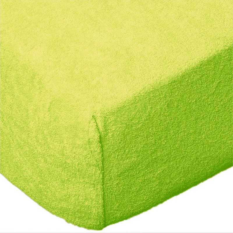 

Prześcieradło Frotte 120x200 wz. limonka