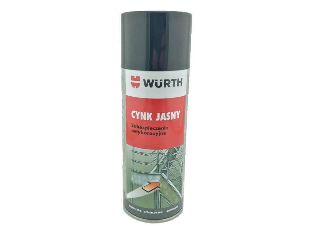 

Cynk Ocynk Jasny W Sprayu 400 ml Zabezpiecza Wurth