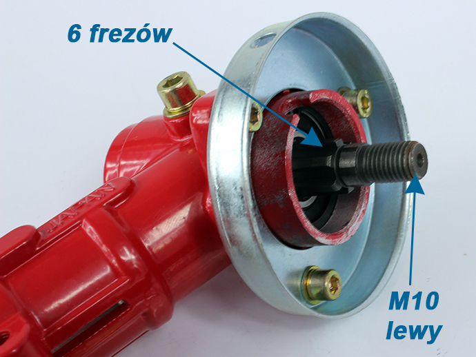 PRZEKŁADNIA KĄTOWA GŁOWICA KOSY SPAL 7 frezów 26mm Marka Falon-Tech