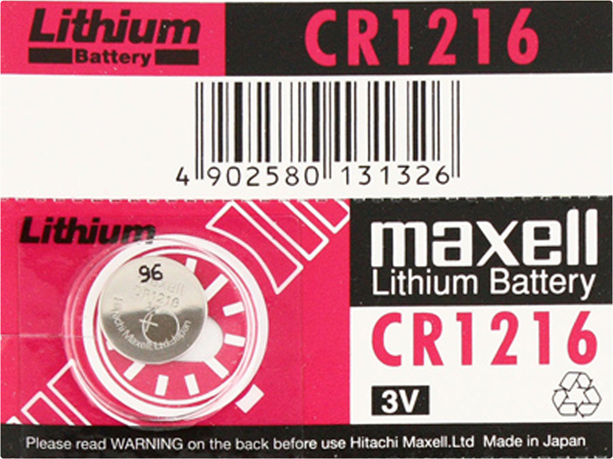 

1x Bateria Litowa Maxell CR1216 1216 DL Ecr