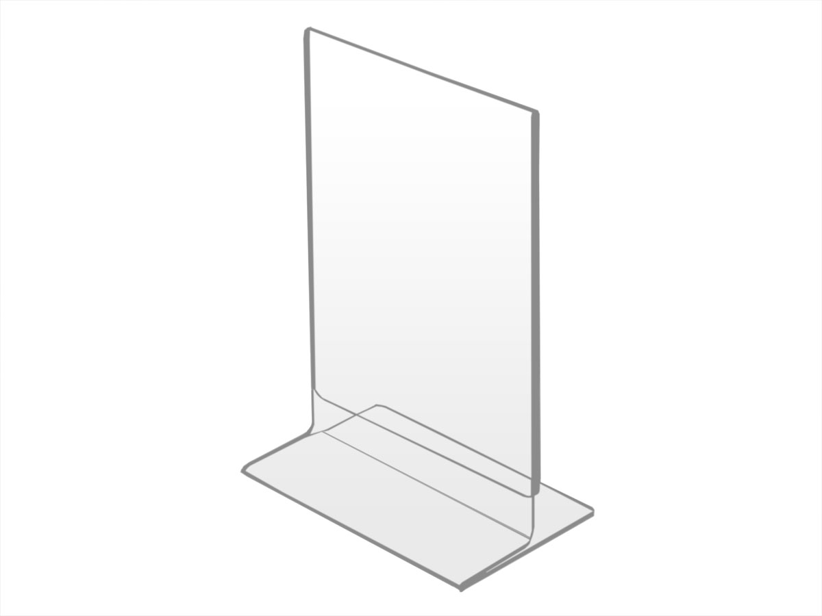 STOJAK NA MENU ULOTKI INFORMACYJNY - DWUSTRONNY PLEXI (pleksi) A4 PIONOWY