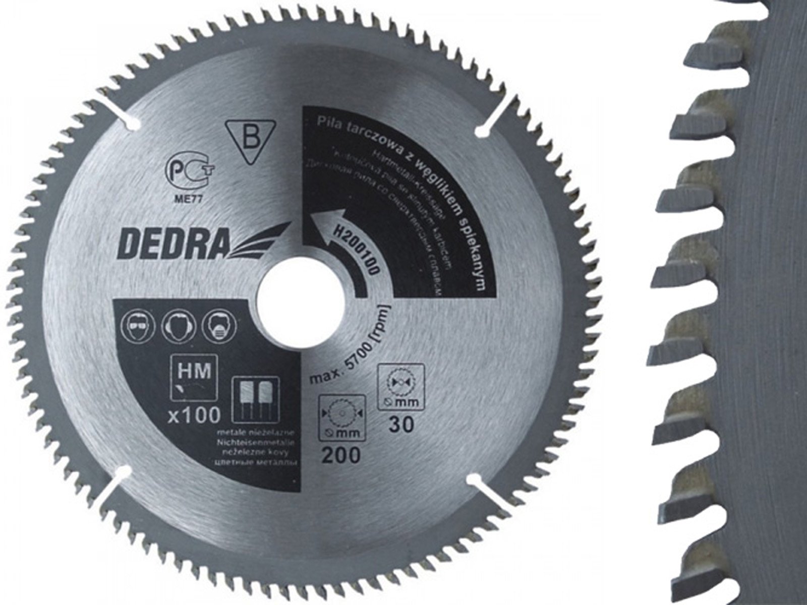 

Dedra Piła tarczowa do metalu węglik 250x30 100z