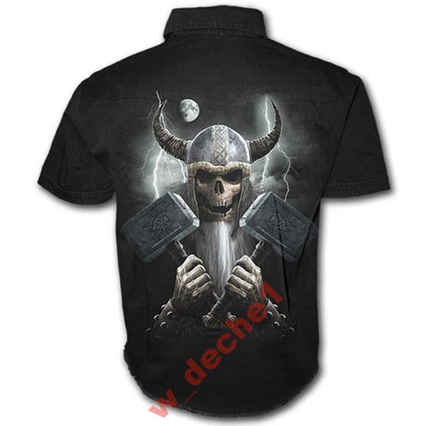 Skull Viking workshirt/košile vel M Originál