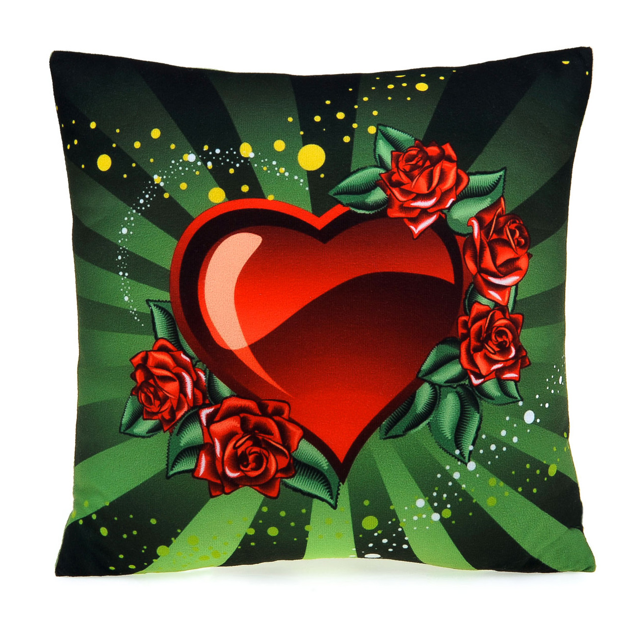 PODUSZKA WALENTYNKA LOVE-09 RÓŻANE SERCE 50X50 Szerokość poduszki 50 cm