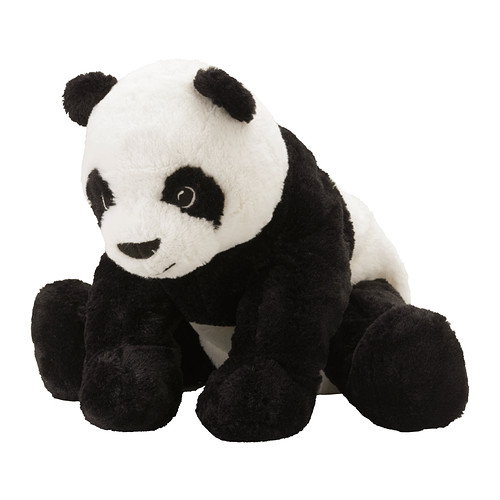 IKEA KRAMIG PLYŠOVÁ HRAČKA PLYŠOVÁ PANDA MISIO 30cm