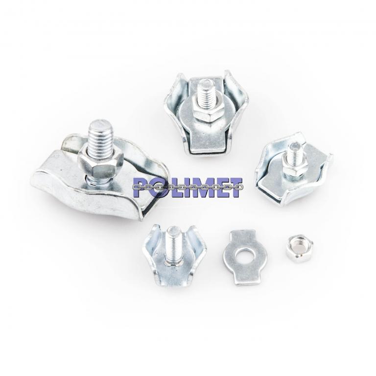 ZACISK LINOWY SIODEŁKOWY POJ. 5 mm - 10 szt. ATEST