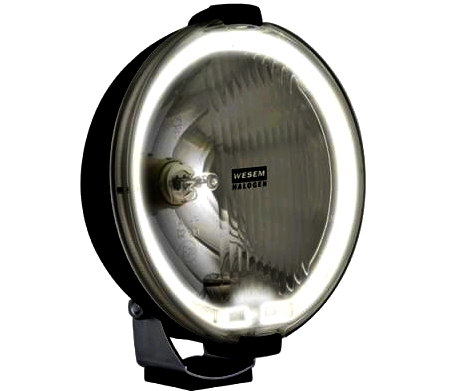 HALOGEN DALEKOSIEZNY Z RINGIEM LED DIODOWYM Lampa