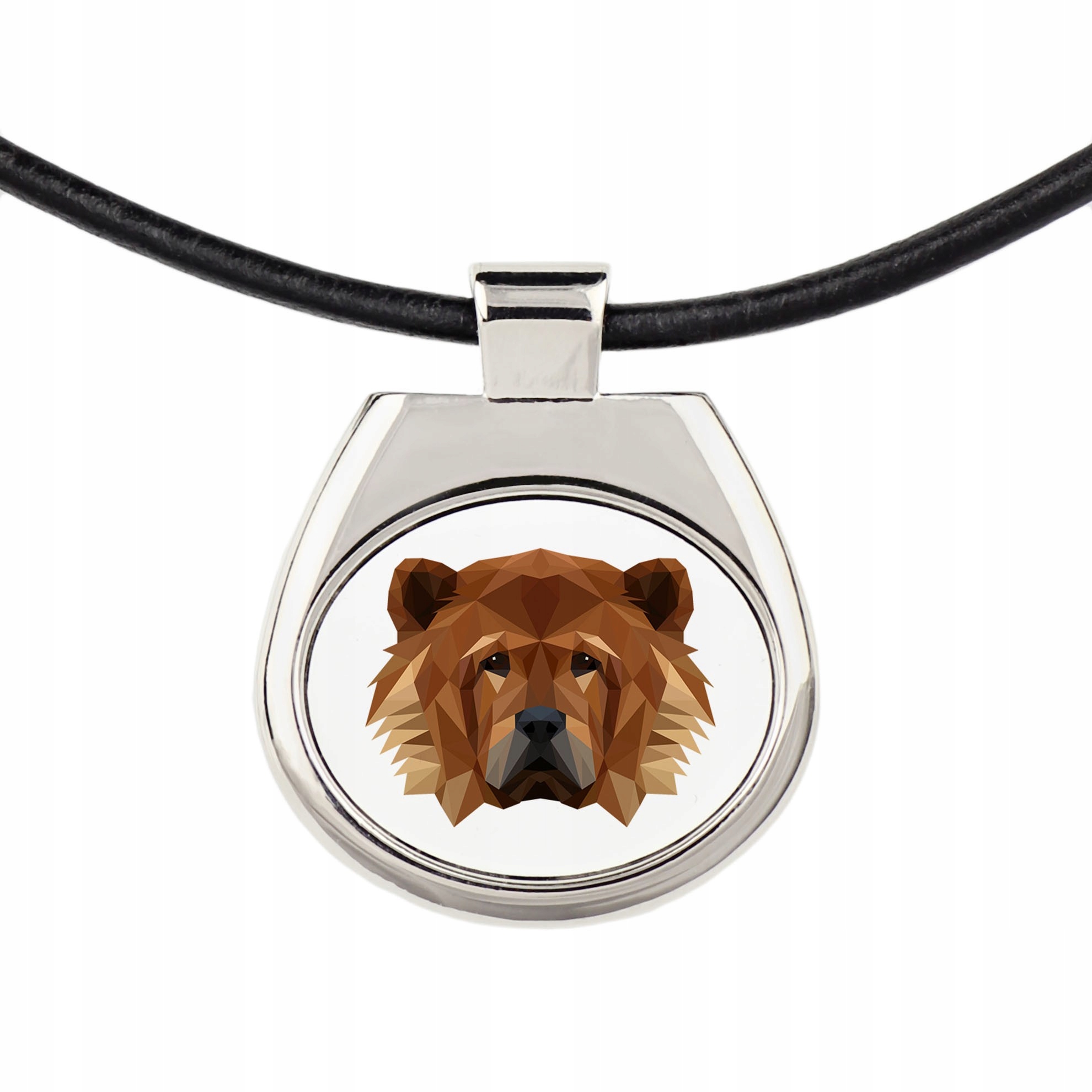 

Chow chow Naszyjnik Zawieszka Pies geometryczny