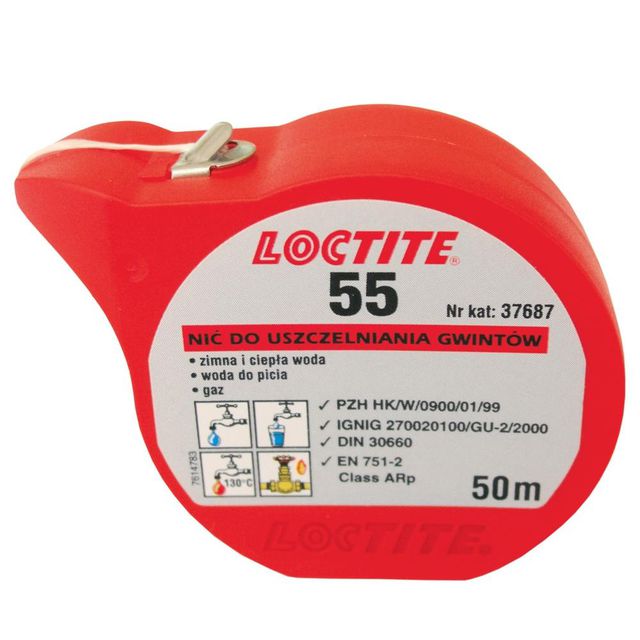 

Loctite 55 -50 mb nić do uszczelniania gwintów