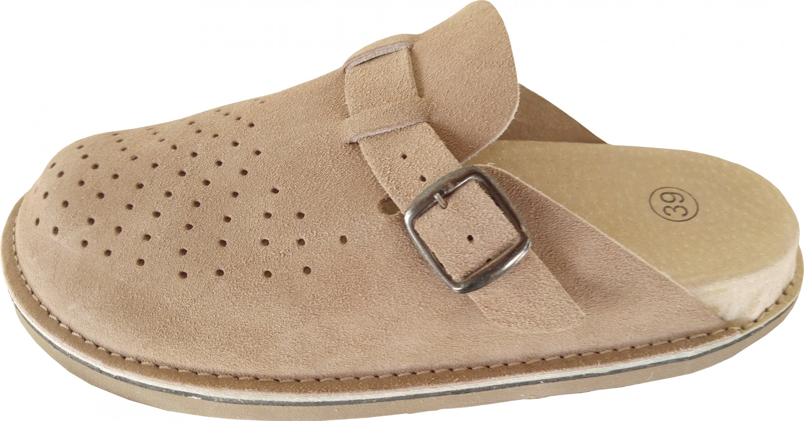 KLAPKI SKÓRZANE DAMSKIE FUSBET SKÓRA PEŁNE nr 42 Płeć kobieta