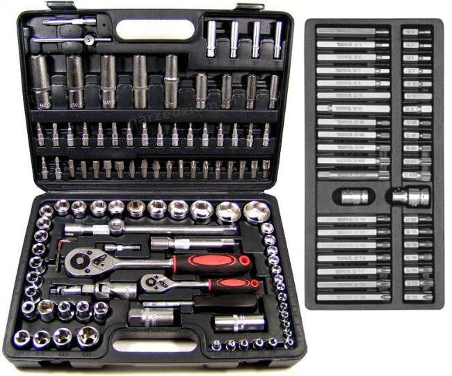 ZESTAW KLUCZY NASADOWYCH 108SZT + BITY 40SZT YATO