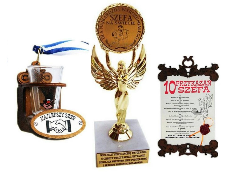 

Statuetka Dla Szefa Szef Dyplom Kieliszek