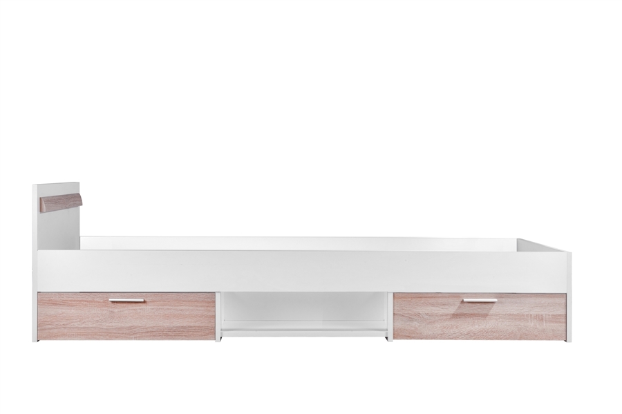 ŁÓŻKO Z SZUFLADAMI 90x200 ALPINA PROMOCJA Szerokość mebla 94 cm