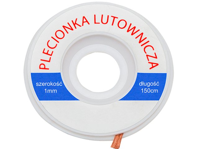 

1,5m Plecionka taśma ssąca do rozlutowywania 1,0mm