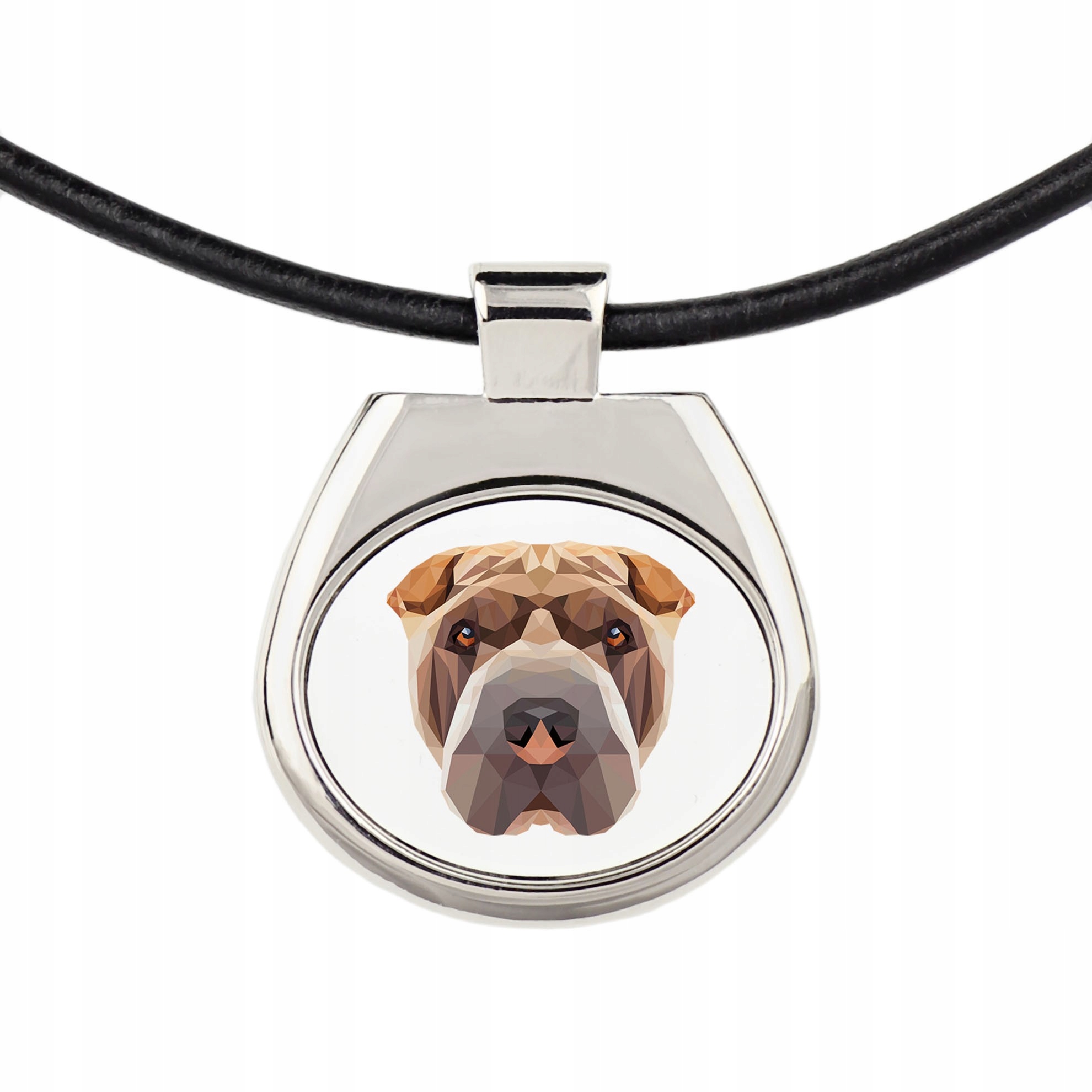 

Shar Pei Naszyjnik Zawieszka Pies geometryczny