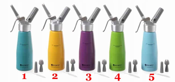 Syfon do bitej śmietany Kurt Scheller 6 KOLORÓW! Marka Hendi