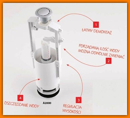 AlcaPLAST Zawór spustowy kompaktu START/STOP A2000 Rodzaj inny