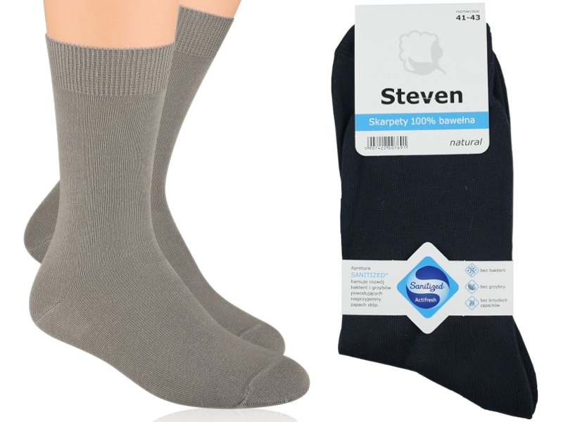 

Skarpety Męskie Steven Bawełna 100% r44-46