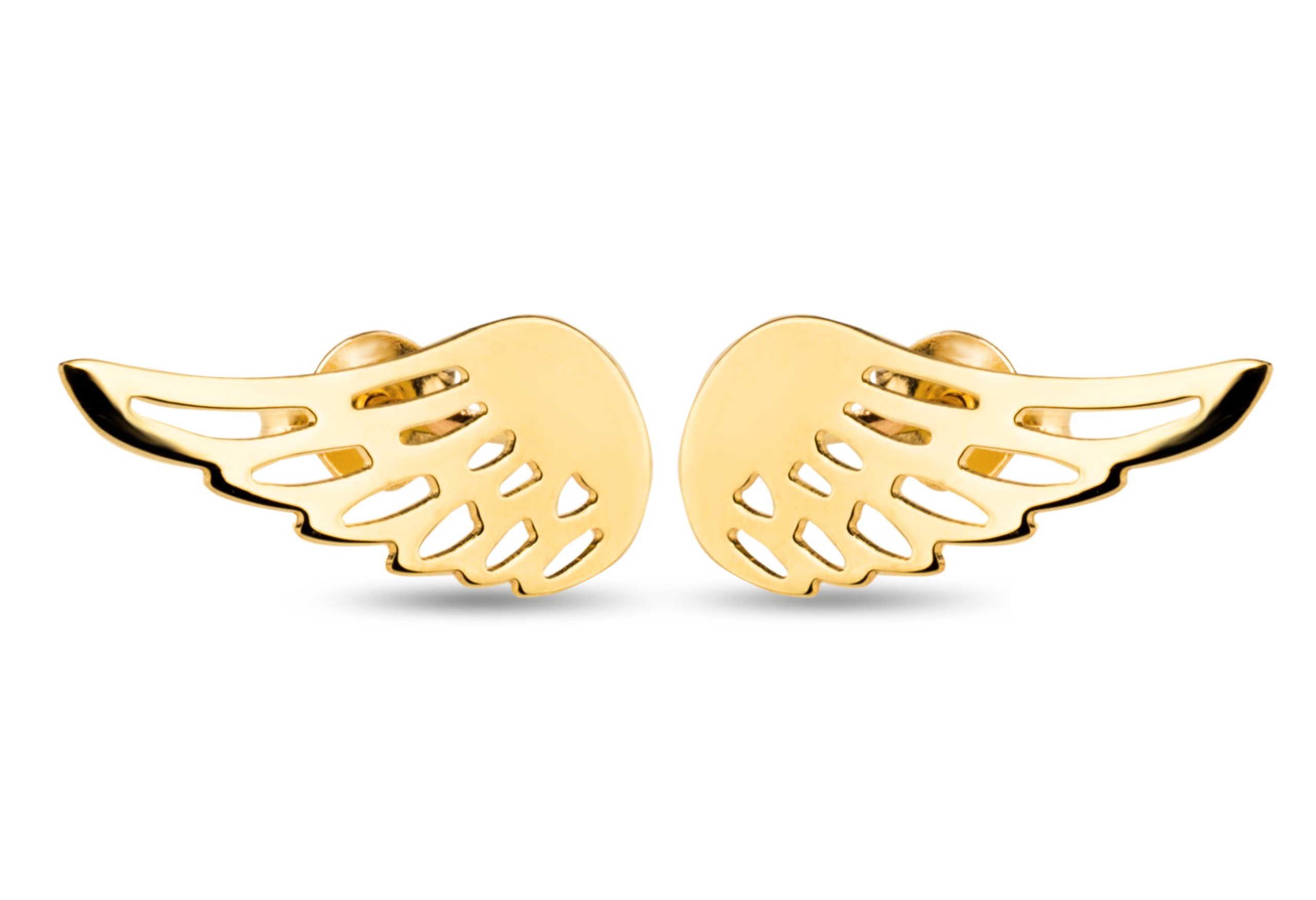

Złote Kolczyki Gwiazd Wings Skrzydła 585 14KT