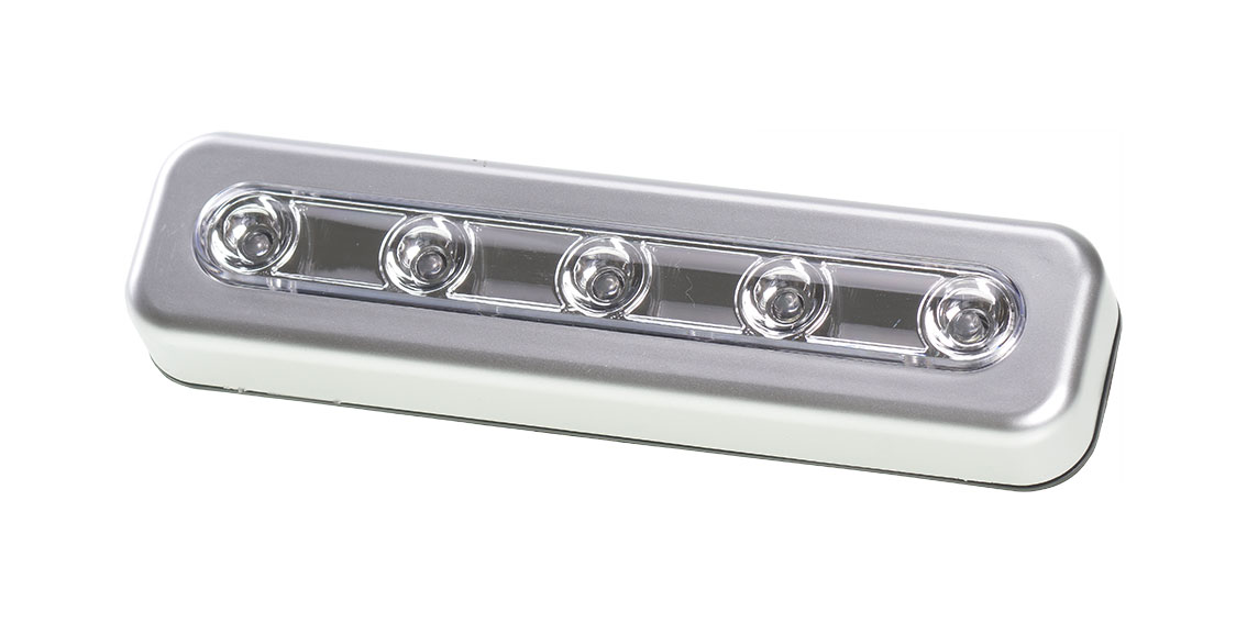 

Lampka bateryjna 5 x Led wciskana samoprzylepna