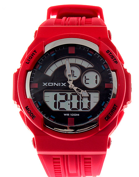 Velké vodotěsné hodinky Xonix MC pro aktivní