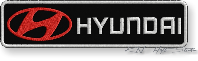 

Naszywka termo Hyundai haft 120x30 mm tuning