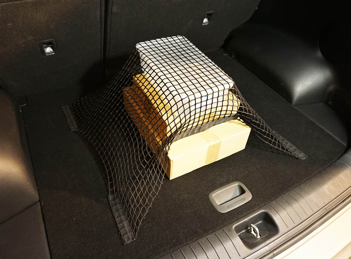 Siatka do Bagażnika Auta samochodowa 60x80 Rzepy Waga produktu z opakowaniem jednostkowym 0.1 kg