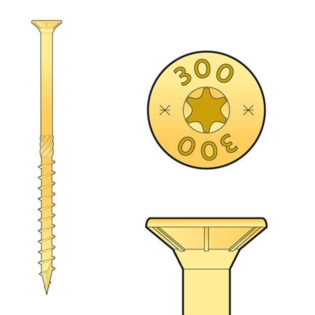 

Wkręty Ciesielskie Na Torx Do Drewna 5x45 (200szt)