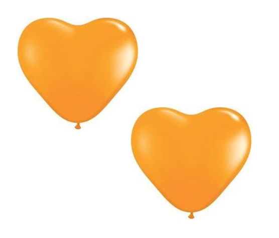 

Balon Serce Pomarańczowy Balony Serca Ślub 2 Szt