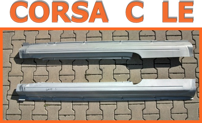 PROGI PRÓG LEWY OPEL CORSA C 3D 00-10r OCYNK NOWY Kolor do lakierowania