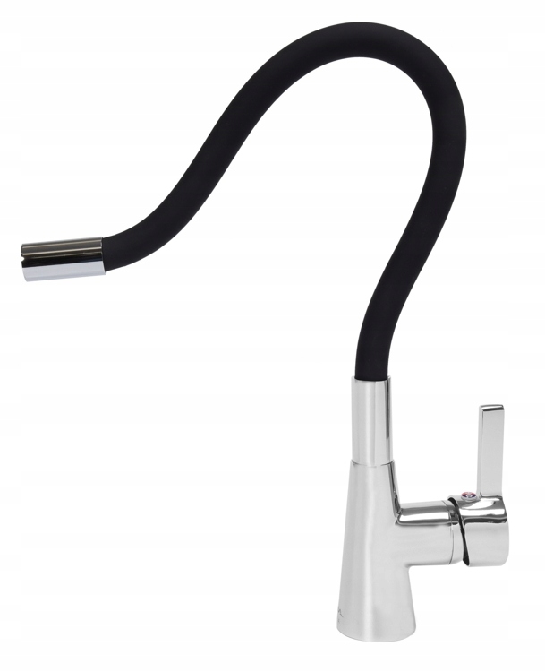 BATERIA KUCHENNA ELASTYCZNA WYLEWKA STOJĄCA CZARNA Linia Flexible