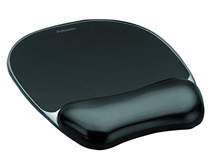 Podkładka żelowa pod mysz i nadgarstek Crystal Fellowes czarna 9112101