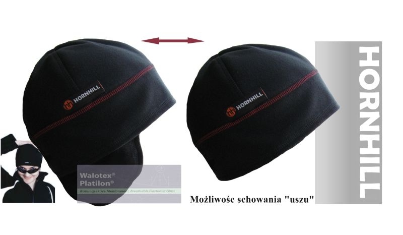 WIATROSZCZELNA CZAPKA EARmembran+chowane USZYr.L- Rozmiar L