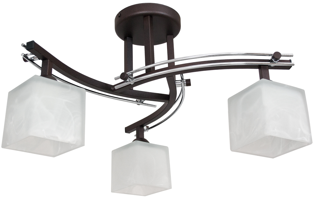 

Lampa wisząca sufitowa Thorn 3 wenge chrom