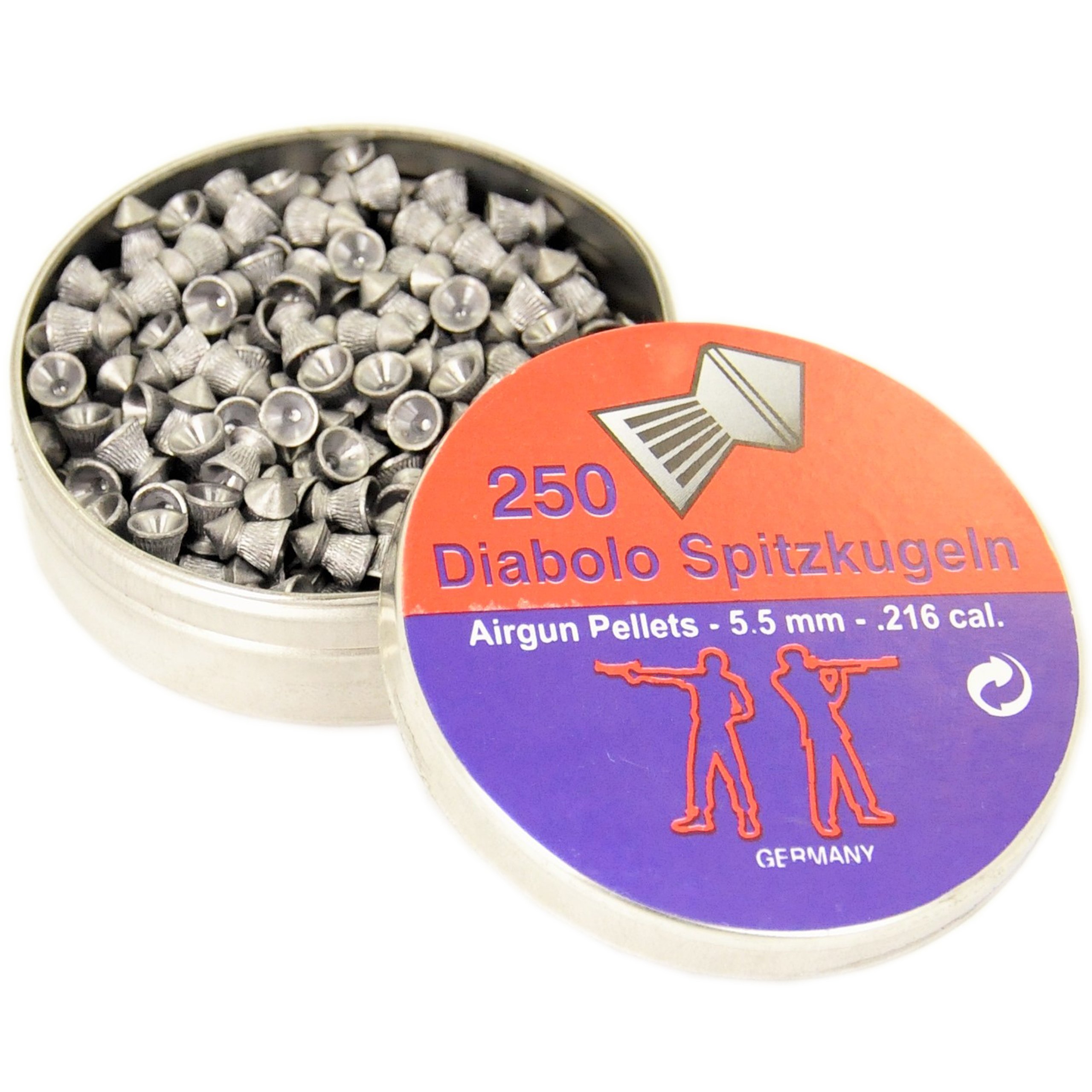 

śrut Diabolo Spitzkugeln 5,5 mm 250 Ostry Molet