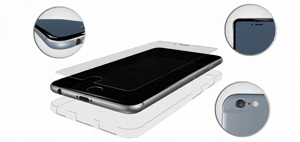 

iPhone 6 - Szkło 0,3mm 7H + folia tył boki 3mk 3D