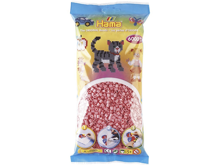 KORALIKI HAMA MIDI 6000 KORALIKÓW RÓŻOWE 20506