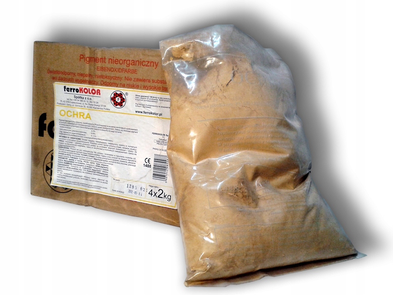 

Barwnik do betonu, Pigment, Farba sucha OCHRA-8KG