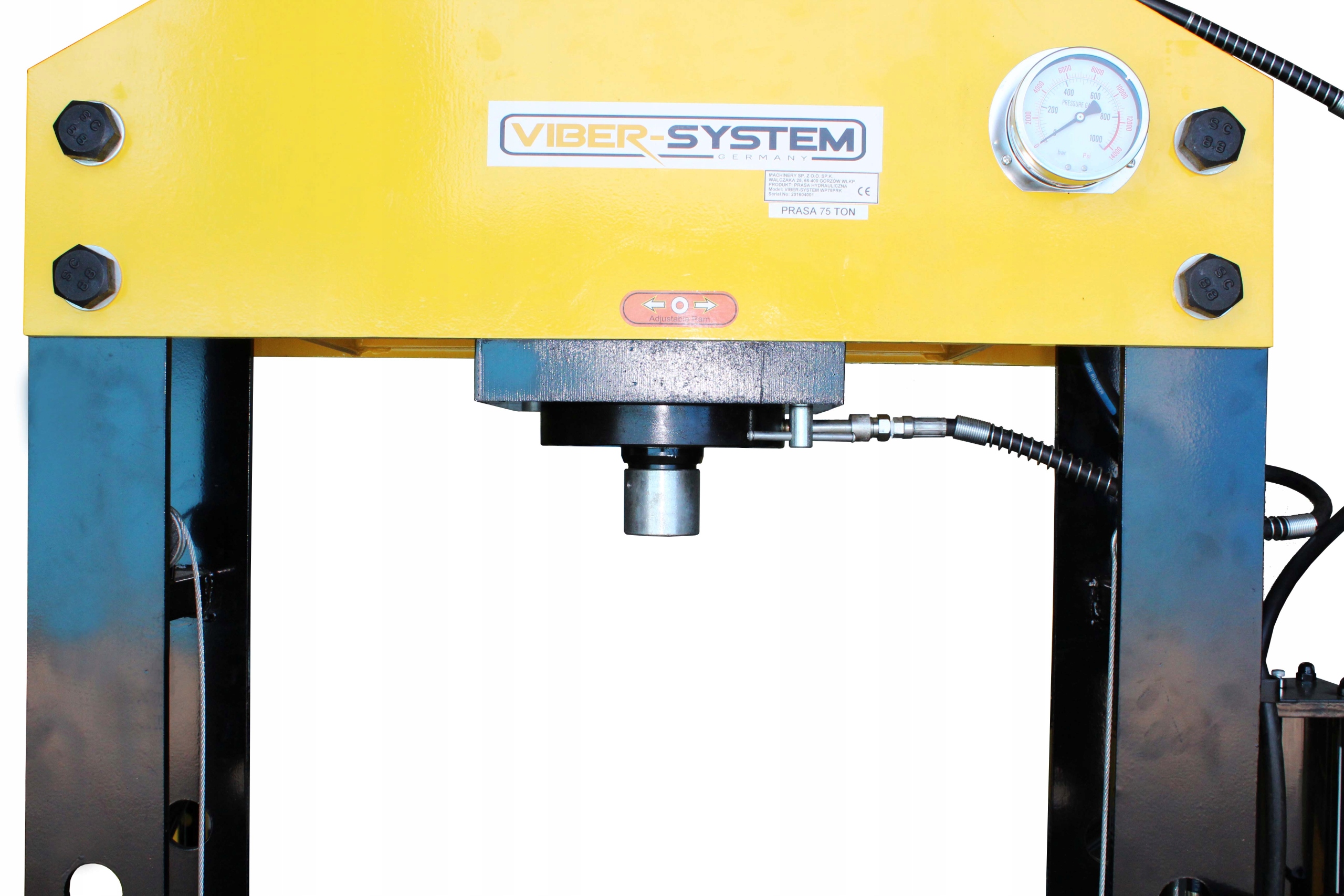 PRASA HYDRAULICZNA 100TON WARSZTATOWA 100T RUCHOMY Weight with packaging 630 kg